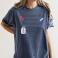 Women Pharmacist Valentines Pharmacy Technician Graduation Women's Comfort Colors T-Shirt Denim