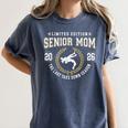 Wrestling Senior Mom The Final Match 2026 Graduation Women's Comfort Colors T-Shirt Denim