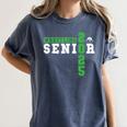 Wrestling Senior Night Wrestling Senior 2025 Graduation 34 Women's Comfort Colors T-Shirt Denim