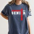 Wrestling Senior Night Wrestling Senior 2026 Graduation 13 Women's Comfort Colors T-Shirt Denim