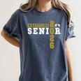 Wrestling Senior Night Wrestling Senior 2026 Graduation 43 Women's Comfort Colors T-Shirt Denim
