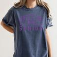 Wrestling Senior Night Wrestling Senior 2026 Graduation 84 Women's Comfort Colors T-Shirt Denim