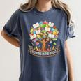 100 Days Of School In The Books Librarian Reading Teacher Women's Comfort Colors T-Shirt Moss 100 Days Of School In The Books Librarian Reading Teacher Women's Comfort Colors T-Shirt Moss