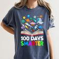 100th Day Of School Astronaut Books Space 100 Days Smarter Women's Comfort Colors T-Shirt Moss 100th Day Of School Astronaut Books Space 100 Days Smarter Women's Comfort Colors T-Shirt Moss