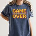 1980s Nostalgia Arcade Gamer Retro Video Game Novelty Women's Comfort Colors T-Shirt Moss