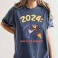2024 Year Of The Introvert New Year Adventures Women's Comfort Colors T-Shirt Moss 2024 Year Of The Introvert New Year Adventures Women's Comfort Colors T-Shirt Moss