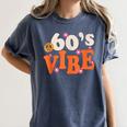 60's Vibe Retro Nostalgia Classic Mixtape Era 1960s Party Women's Comfort Colors T-Shirt Moss