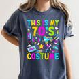This Is My 70's Costume Nostalgia Mixtape Era 1970s Party Women's Comfort Colors T-Shirt Moss