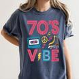 70s Retro Style Roller Skate Cassette Music Nostalgia Women's Comfort Colors T-Shirt Moss 70s Retro Style Roller Skate Cassette Music Nostalgia Women's Comfort Colors T-Shirt Moss
