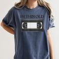 80s VHS Video Cassette Nostalgia Women's Comfort Colors T-Shirt Moss
