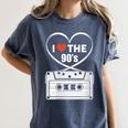 90s Nostalgia Cassette Heart Retro I Love The 90s Women's Comfort Colors T-Shirt Moss