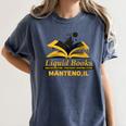 Academy Of Bookcraft Cute Wizard Cat Magic Books Women's Comfort Colors T-Shirt Moss Academy Of Bookcraft Cute Wizard Cat Magic Books Women's Comfort Colors T-Shirt Moss