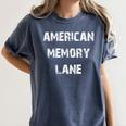American Memory Lane Text Women's Comfort Colors T-Shirt Moss