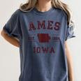 Ames Iowa Est 1864 Nostalgia Women's Comfort Colors T-Shirt Moss