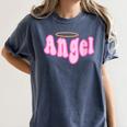 Angel Y2k Aesthetic 2000s Millennial Nostalgia Retro Pink Women's Comfort Colors T-Shirt Moss