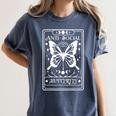 Anti-Social Butterfly Introvert Dislike People Women's Comfort Colors T-Shirt Moss