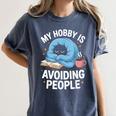 Anti-Social Club Homebody Introvert Hibernate Hermit Shyness Women's Comfort Colors T-Shirt Moss