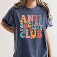 Anti Social Dog Moms Club Introvert Dog Mom Retro Men Women Women's Comfort Colors T-Shirt Moss