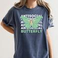 Anti-Social Introvert Butterfly Women's Comfort Colors T-Shirt Moss