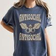 Antisocial Butterfly Quote Socially Selective Introvert Women's Comfort Colors T-Shirt Moss Antisocial Butterfly Quote Socially Selective Introvert Women's Comfort Colors T-Shirt Moss