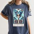 Antisocial Butterfly Tarot Card Introvert Women Stay Home Women's Comfort Colors T-Shirt Moss