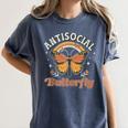 Antisocial Butterfly Tee For Introvert Men Women Girls Women's Comfort Colors T-Shirt Moss