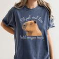 Antisocial Introvert Capybara Sarcastic Humor Women's Comfort Colors T-Shirt Moss