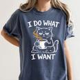 Antisocial Introvert Cat Coffee Sarcastic Attitudes Graphic Women's Comfort Colors T-Shirt Moss Antisocial Introvert Cat Coffee Sarcastic Attitudes Graphic Women's Comfort Colors T-Shirt Moss