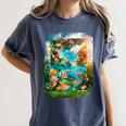 Aqua In The Skies Frutiger Aero Women's Comfort Colors T-Shirt Moss Aqua In The Skies Frutiger Aero Women's Comfort Colors T-Shirt Moss