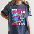 The Best Dads Are 80s Kids 80s Dad Nostalgia Women's Comfort Colors T-Shirt Moss