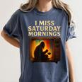 Bigfoot Saturday Morning Nostalgia Women's Comfort Colors T-Shirt Moss