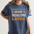 Birdhouse Building Now Minimal Socializing Introvert Women's Comfort Colors T-Shirt Moss Birdhouse Building Now Minimal Socializing Introvert Women's Comfort Colors T-Shirt Moss
