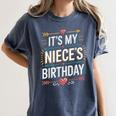Boho Nostalgia It's My Niece's Birthday Women Kids Women's Comfort Colors T-Shirt Moss Boho Nostalgia It's My Niece's Birthday Women Kids Women's Comfort Colors T-Shirt Moss