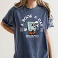 Bookish Mental Health Book A Day Retro Read More Book Women's Comfort Colors T-Shirt Moss Bookish Mental Health Book A Day Retro Read More Book Women's Comfort Colors T-Shirt Moss