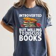 Bookworm Art For Men Women Book Reading Lover Bookish Women's Comfort Colors T-Shirt Moss