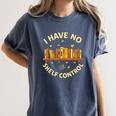 Bookworm I Have No Shelf Control Book Lover Women's Comfort Colors T-Shirt Moss