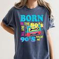 Born In The 80's But 90's Made Me Nostalgia Cassette Tape Women's Comfort Colors T-Shirt Moss