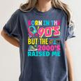 Born In The 90's But The 2000's Raised Me Y2K Nostalgia Women's Comfort Colors T-Shirt Moss
