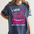 Breast Cancer Shirt I Wear Pink In Memory Of My Mom Women's Comfort Colors T-Shirt Moss Breast Cancer Shirt I Wear Pink In Memory Of My Mom Women's Comfort Colors T-Shirt Moss