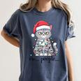 Cat Ew People Adult Humor Introvert Anti-Social Women's Comfort Colors T-Shirt Moss