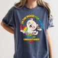 Cat Mom Loves Cats Dad Not In The Mood For People Introvert Women's Comfort Colors T-Shirt Moss Cat Mom Loves Cats Dad Not In The Mood For People Introvert Women's Comfort Colors T-Shirt Moss
