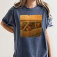 Cat Sloth Dog Retro Nostalgia Roadtrip Photo Women's Comfort Colors T-Shirt Moss Cat Sloth Dog Retro Nostalgia Roadtrip Photo Women's Comfort Colors T-Shirt Moss