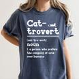 Cat-Trovert Definition Cat Introvert Pet Lover Women's Comfort Colors T-Shirt Moss Cat-Trovert Definition Cat Introvert Pet Lover Women's Comfort Colors T-Shirt Moss
