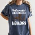 Chocolate Lab Dog Introvert Chocolate Labrador Retriever Women's Comfort Colors T-Shirt Moss Chocolate Lab Dog Introvert Chocolate Labrador Retriever Women's Comfort Colors T-Shirt Moss
