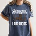 Chocolate Lab Dog Introvert Chocolate Labrador Retriever Women's Comfort Colors T-Shirt Moss Chocolate Lab Dog Introvert Chocolate Labrador Retriever Women's Comfort Colors T-Shirt Moss