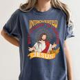 Christian Jesus Religious Sayings Catholic Introvert Women's Comfort Colors T-Shirt Moss