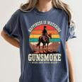 Classic Western Nostalgia Cowboy Sunset Women's Comfort Colors T-Shirt Moss
