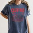 Clifford The Big Red Dog Reading Club Est 1988 Kids Books Women's Comfort Colors T-Shirt Moss