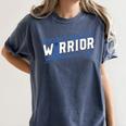 Colon Cancer Awareness Month Memory Loss Blue Ribbon Women's Comfort Colors T-Shirt Moss