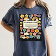 Composition Notebook Costume Teacher Matching Halloween Book Women's Comfort Colors T-Shirt Moss Composition Notebook Costume Teacher Matching Halloween Book Women's Comfort Colors T-Shirt Moss